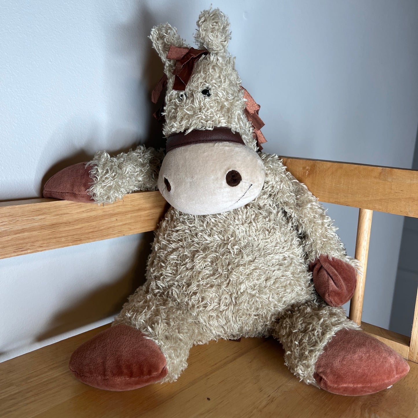 Jellycat London Medium Bunglie Pony Horse Tan Stuffed Plush